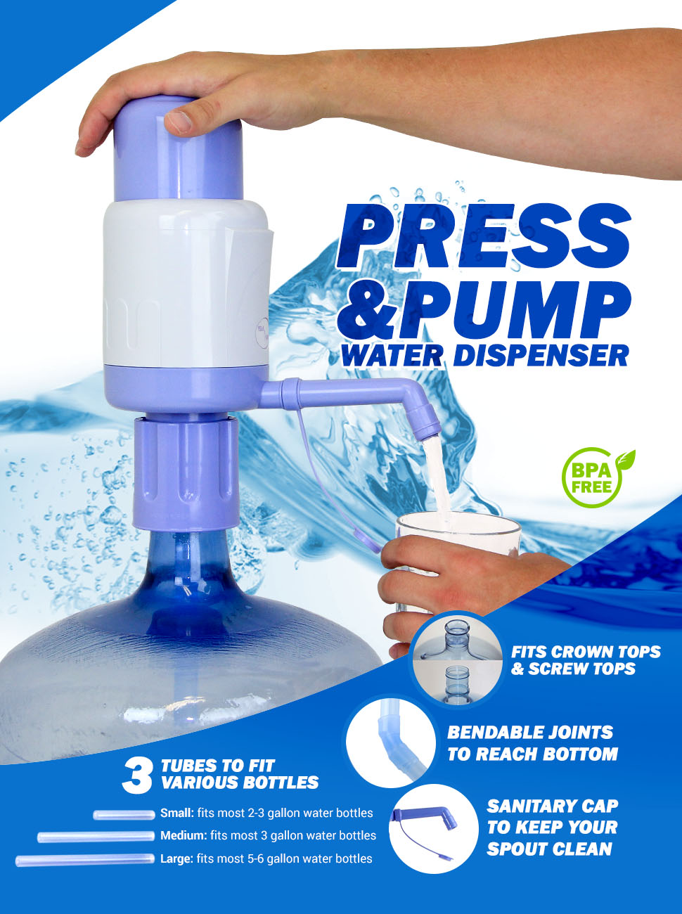 2-Gallon BPA-Free Water Dispenser